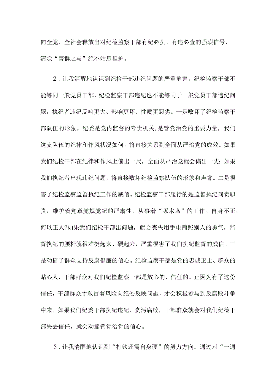 纪检监察干部队伍教育整顿自我剖析材料10篇.docx_第2页