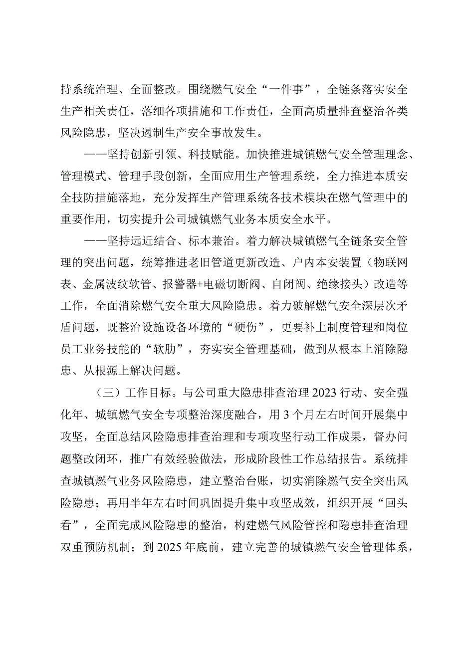 某某公司城镇燃气安全专项治理提升工作方案.docx_第2页