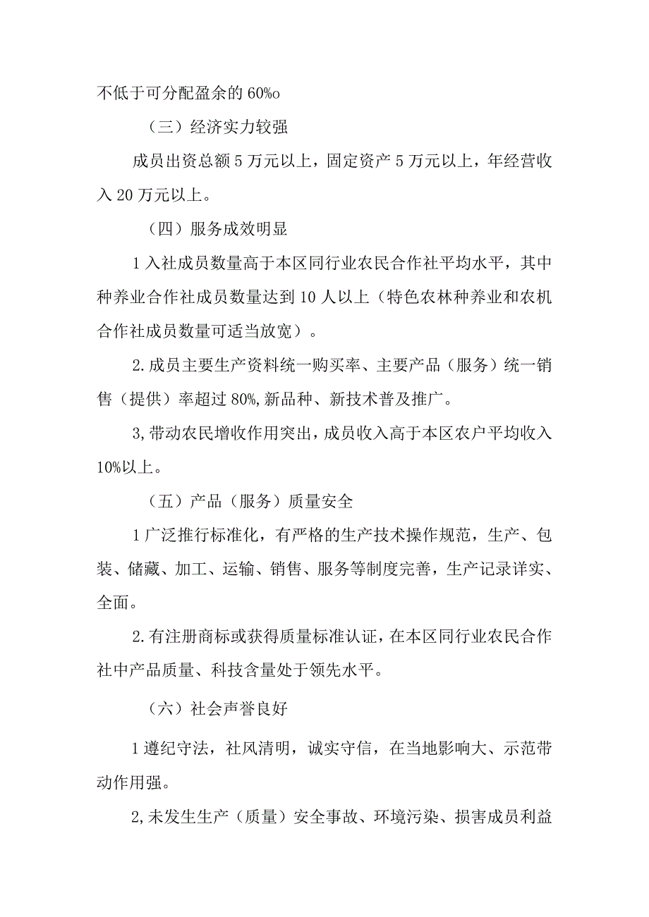 2023年XX区农民专业合作社区级示范社评定实施方案.docx_第3页