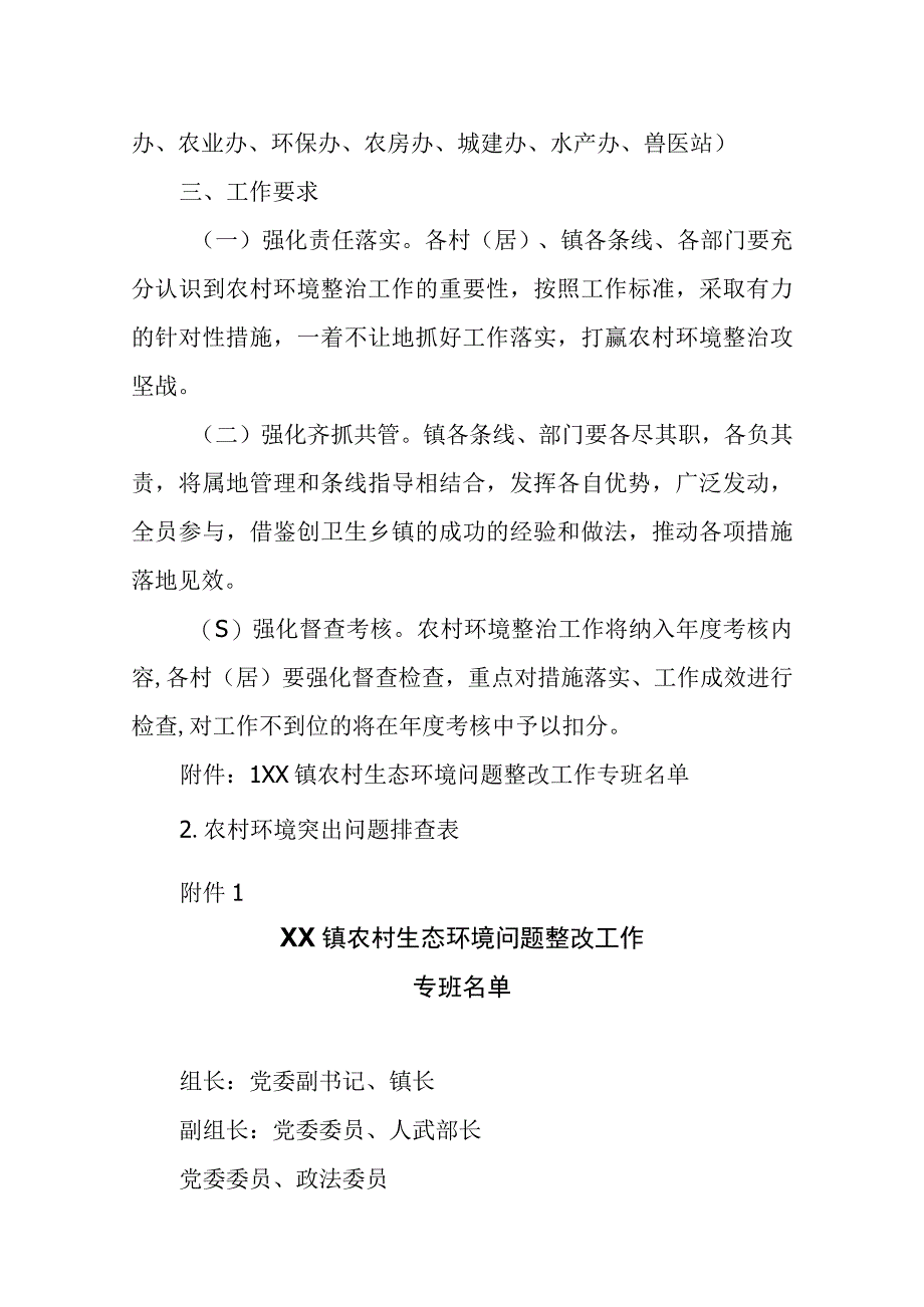 XX镇农村生态环境问题推动整改工作方案.docx_第2页