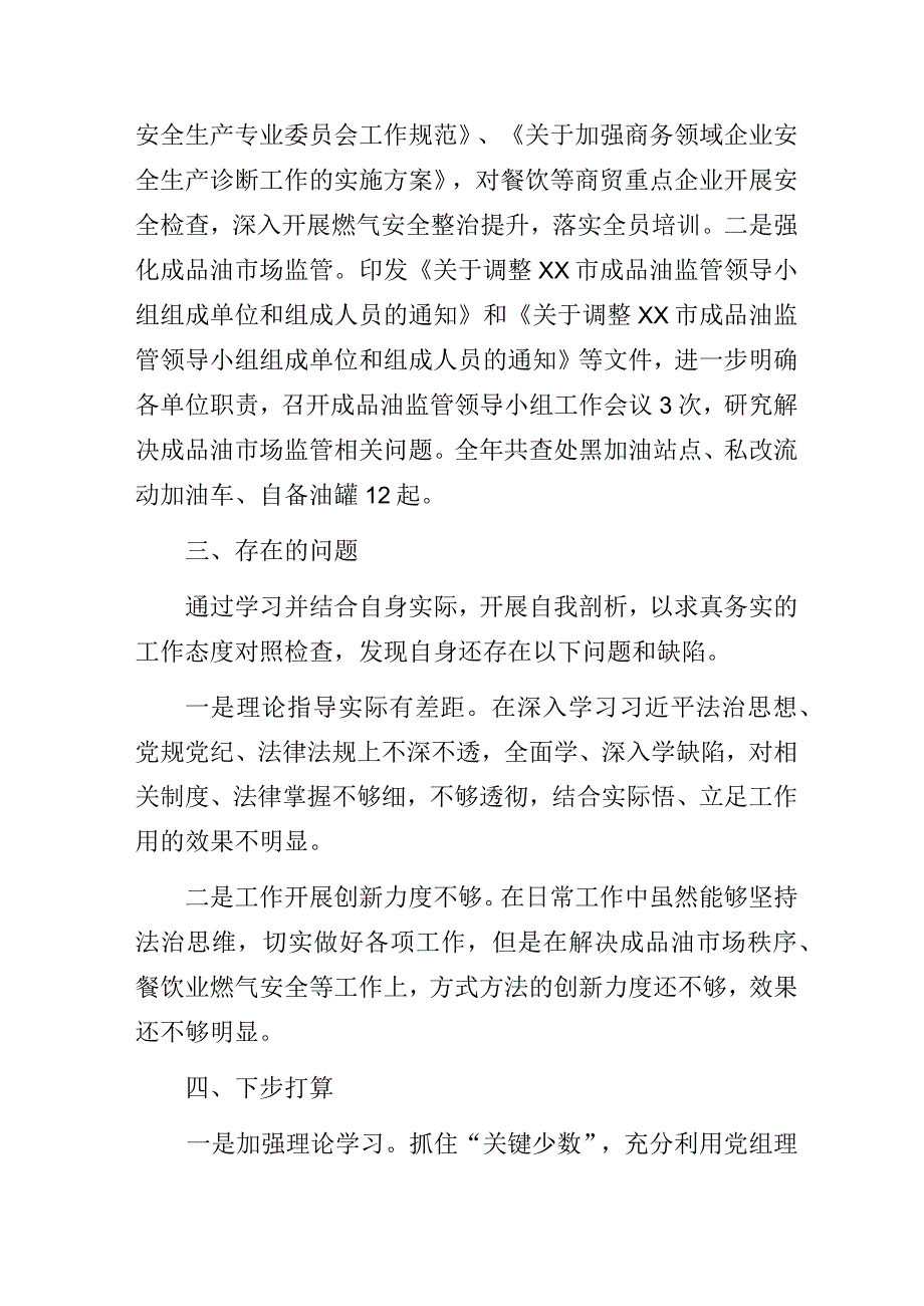 2023年度商务局履行推进法治建设第一责任人职责情况报告.docx_第3页