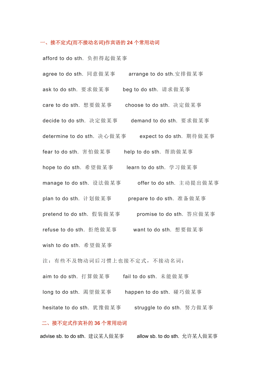 23种高中英语常用短语和搭配总结.docx_第1页