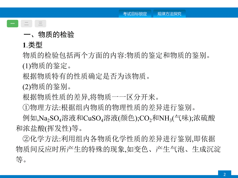 2020中考化学新高分大二轮复习全国版（课件+精练）：专题五　物质的检验、提纯和推断.pptx_第2页