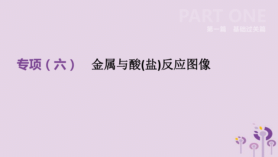 中考化学总复习第一篇基础过关篇专项06金属与酸(盐)反应图像课件201902152144.pptx_第2页