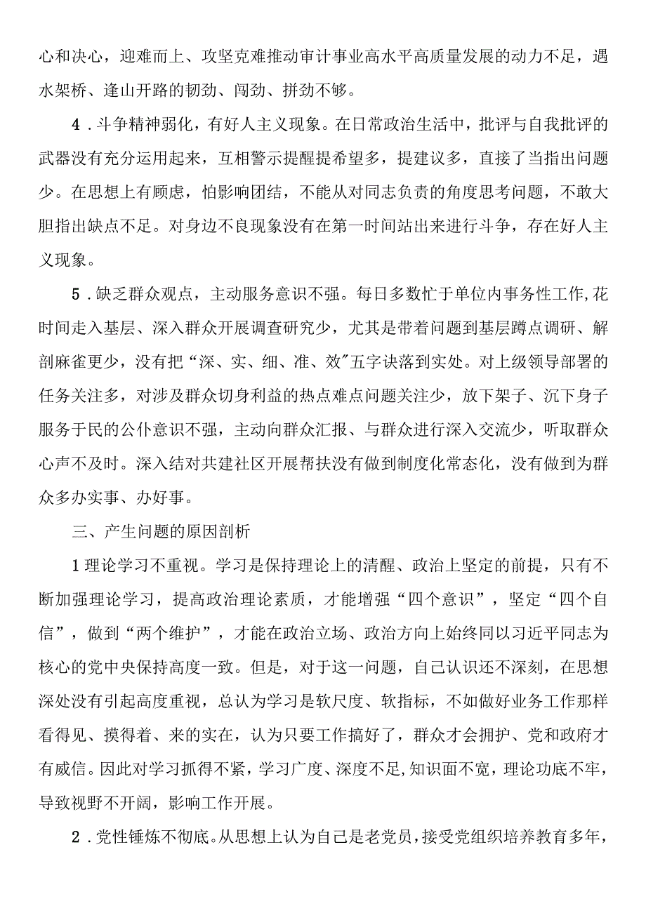 班子成员主题教育个人检视剖析材料.docx_第3页