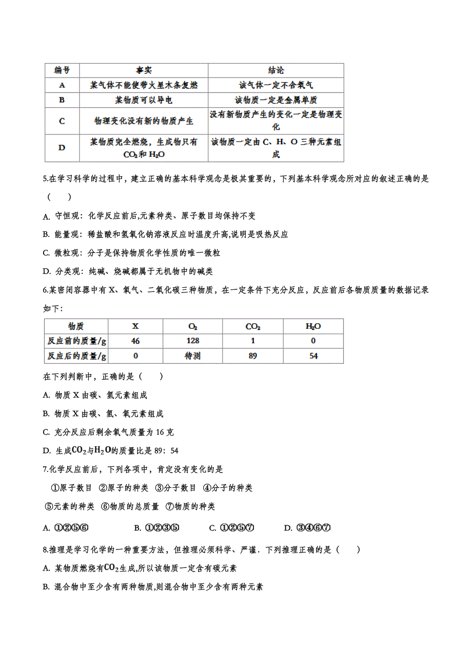 备战2020中考化学经典题练——化学方程式.doc_第2页