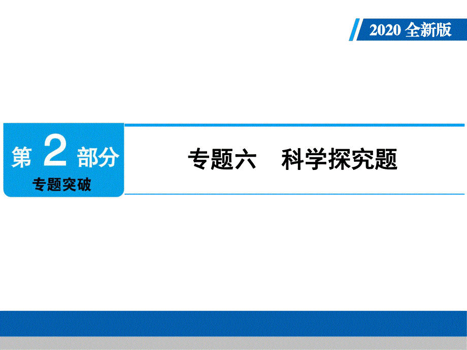 2020年人教版中考化学专题复习课件：专题六　科学探究题(共82张PPT).ppt_第1页