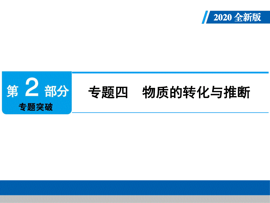 2020年人教版中考化学专题复习课件：专题四　物质的转化与推断(共32张PPT).ppt_第1页