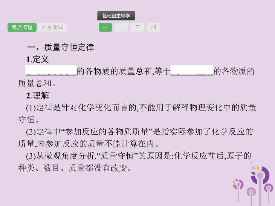 中考化学总复习优化设计第一板块基础知识过关第五单元化学方程式课件2019040212.pptx_第2页