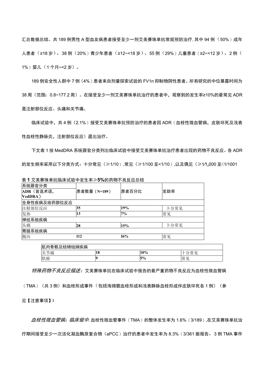 （优质）艾美赛珠单抗Emicizumab-详细说明书与重点.docx_第3页