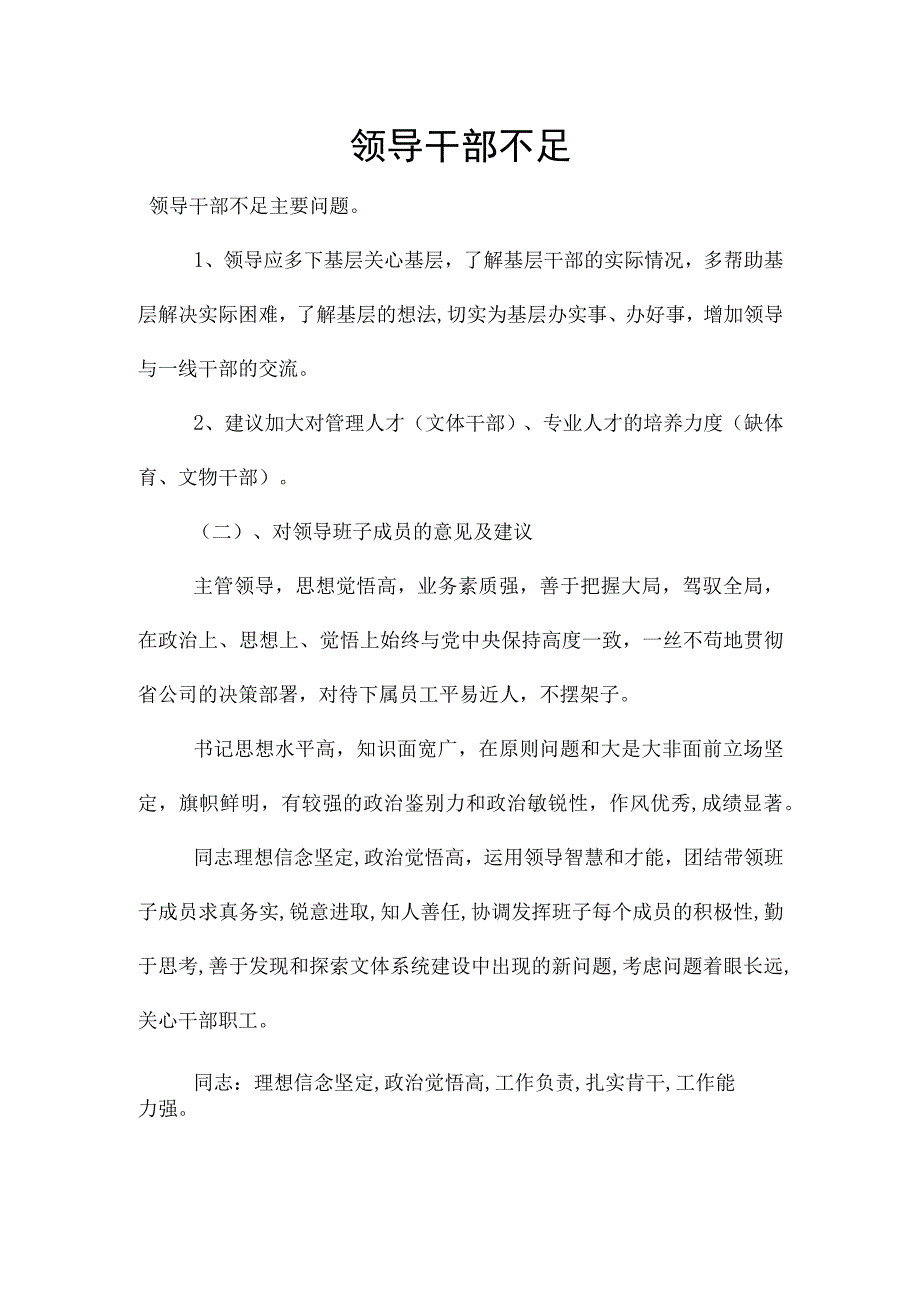 领导干部不足.docx_第1页