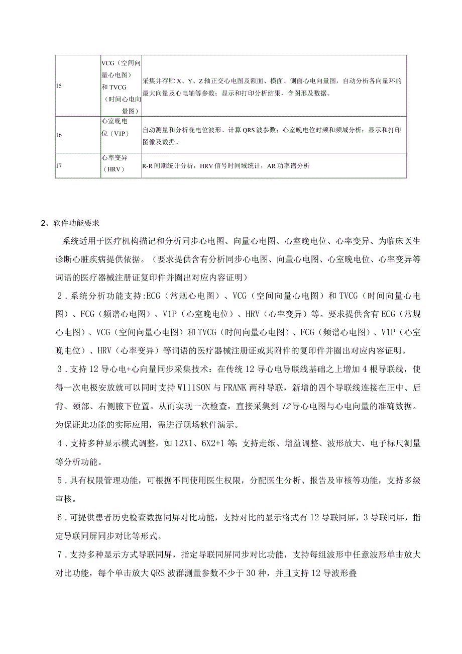 远程心电分析系统技术参数.docx_第2页