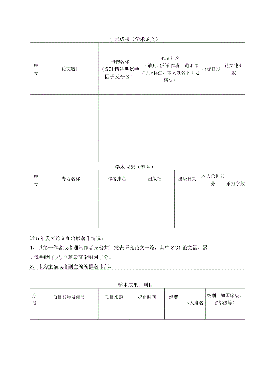 重庆医科大学附属第二医院副主任）岗位应聘表.docx_第2页