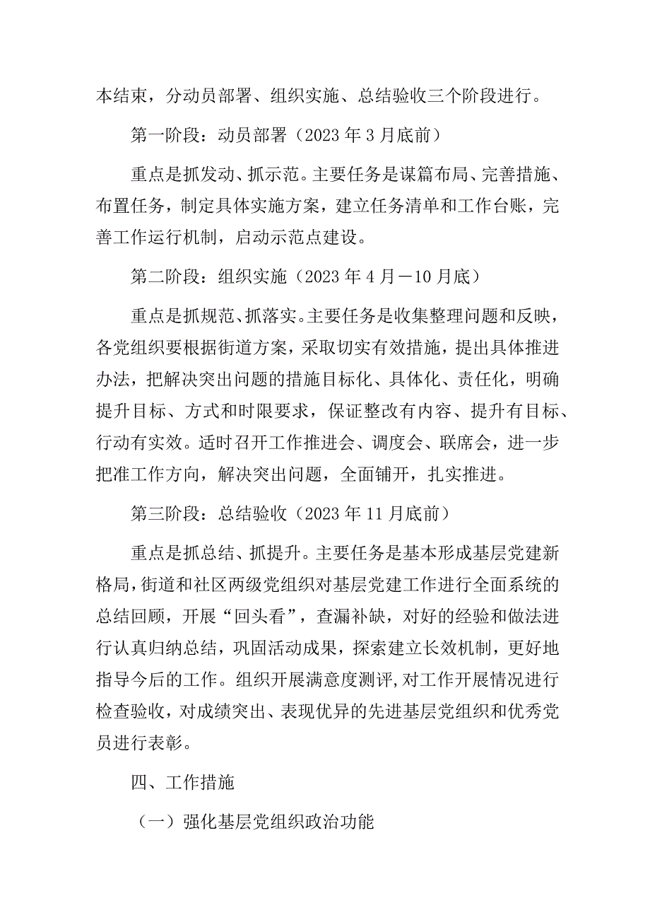 街道办事处2023年“基层党建提升行动” 实施方案.docx_第2页