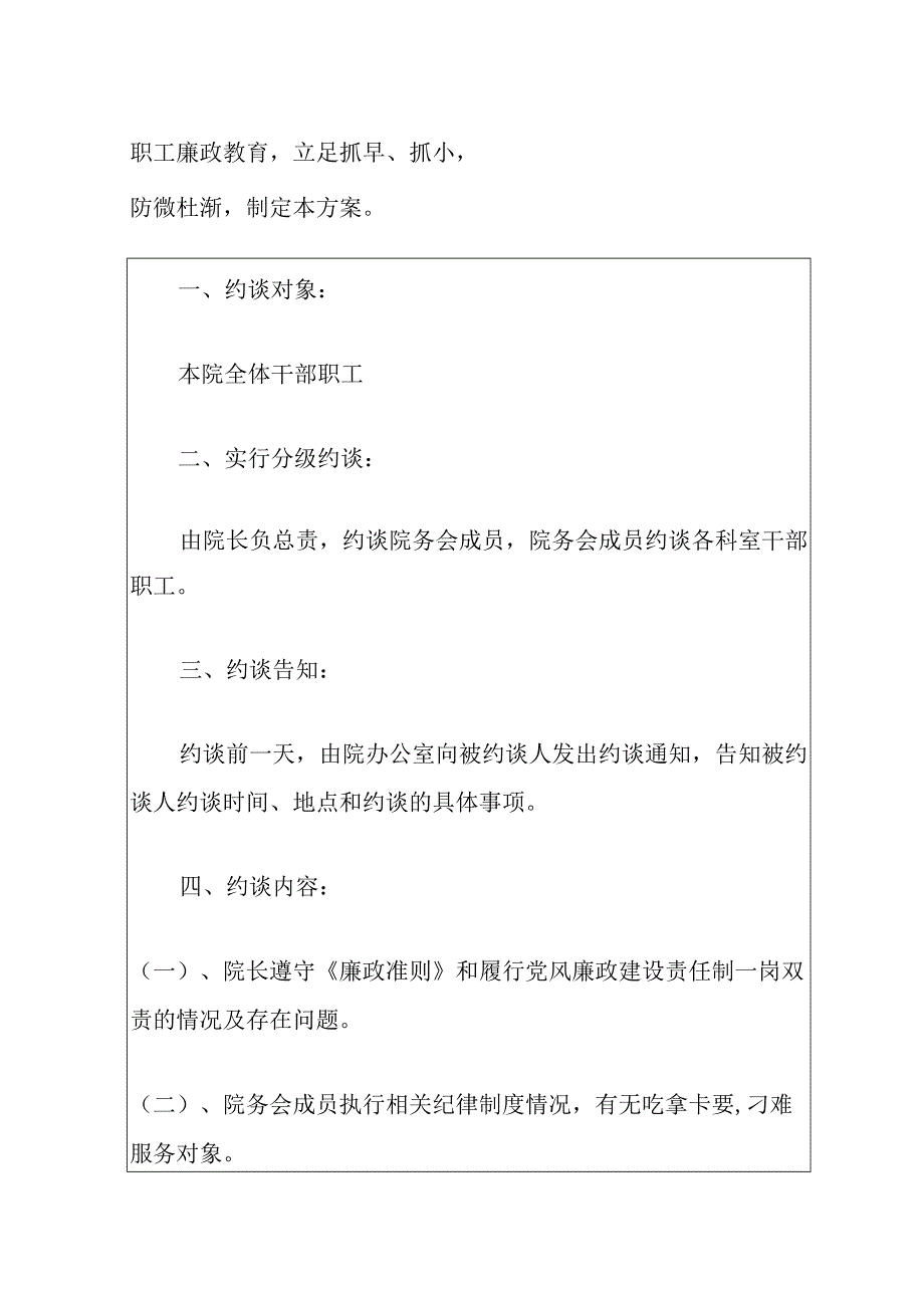 1.医院卫生院廉政谈话常态化约谈制度（最新版）.docx_第2页