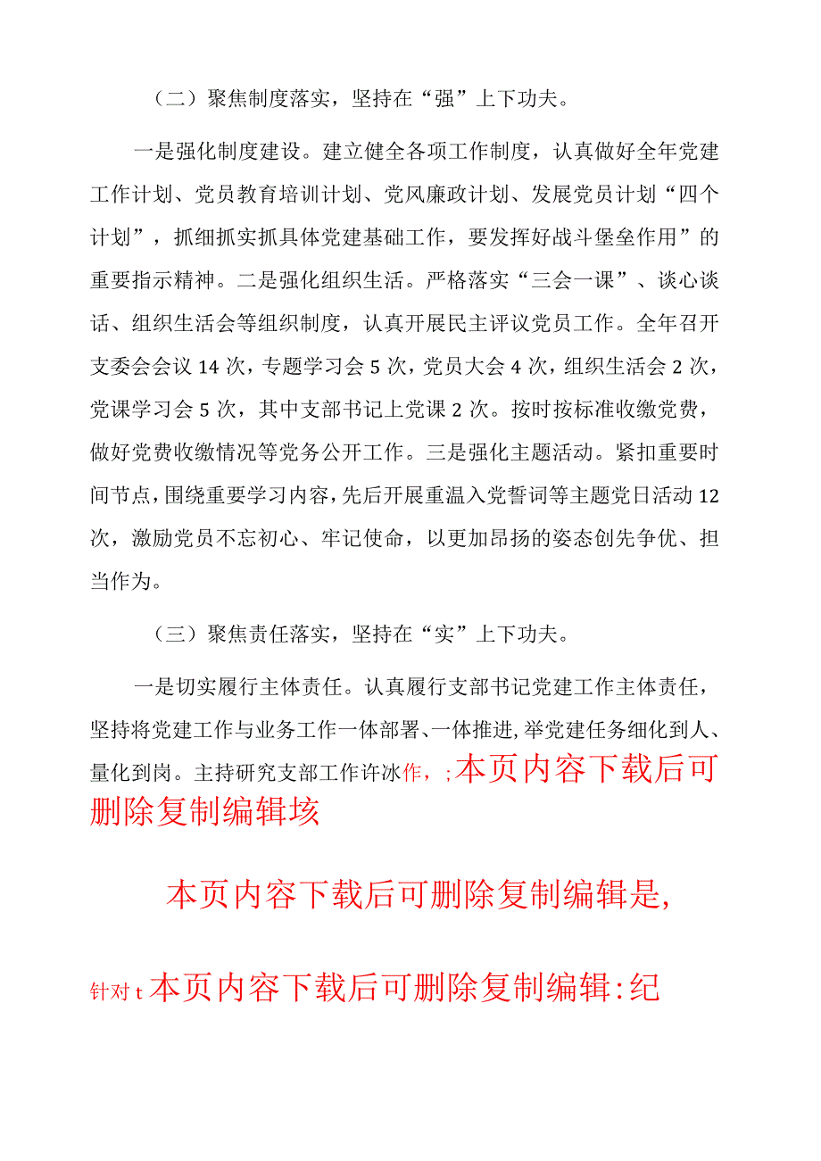 2024党支部书记抓党建述职报告精选2篇合辑.docx_第3页