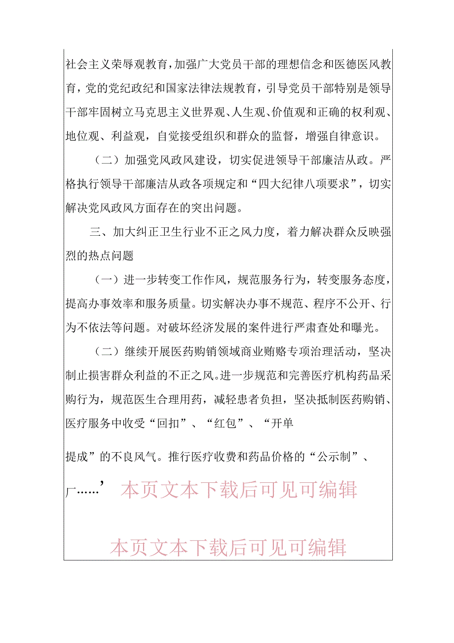 1.乡镇卫生院镇卫生院廉政建设实施方案（最新版）.docx_第3页