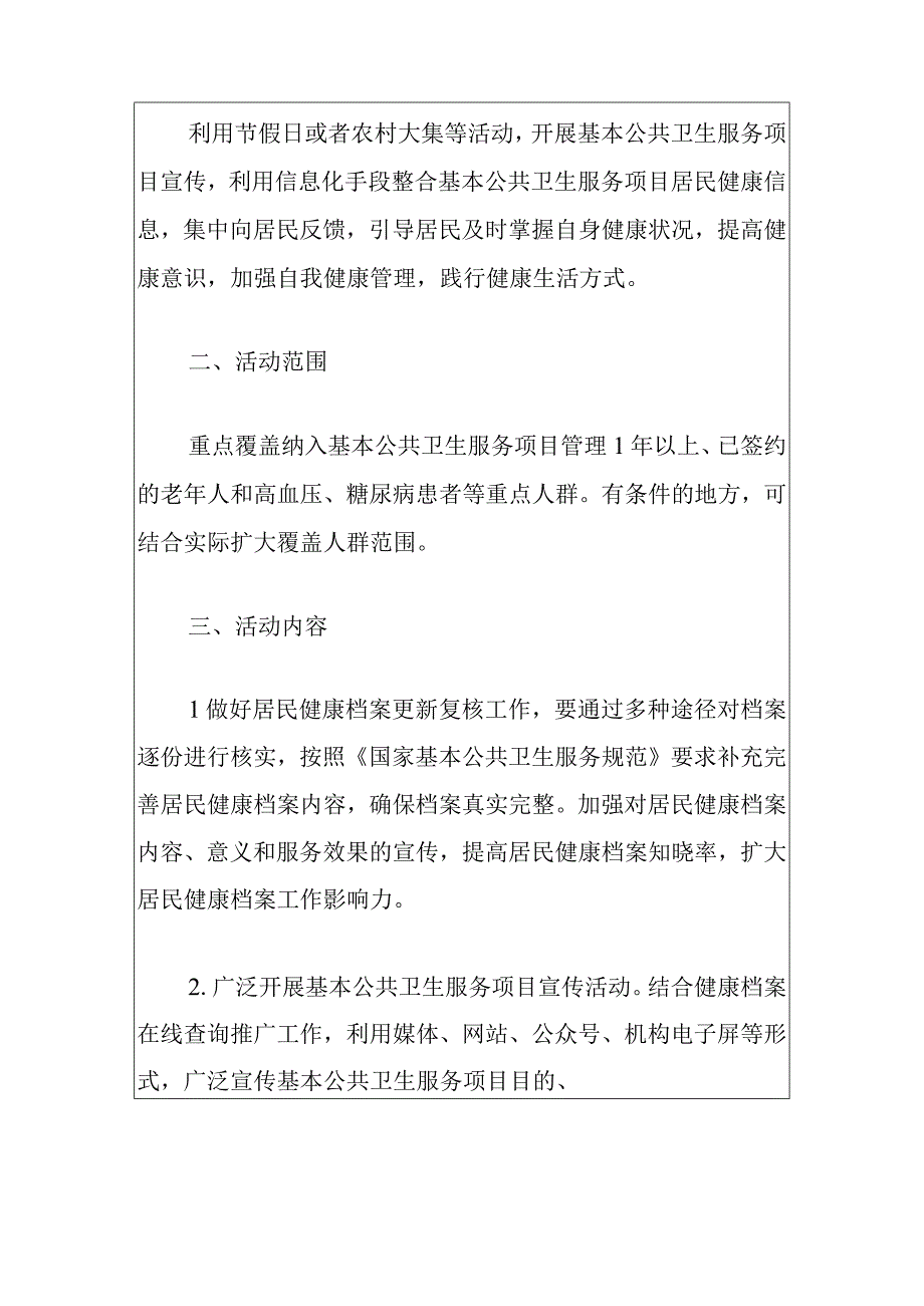 2024医院基本公共卫生服务项目“年终健康大盘点”工作实施方案（最新版）.docx_第2页