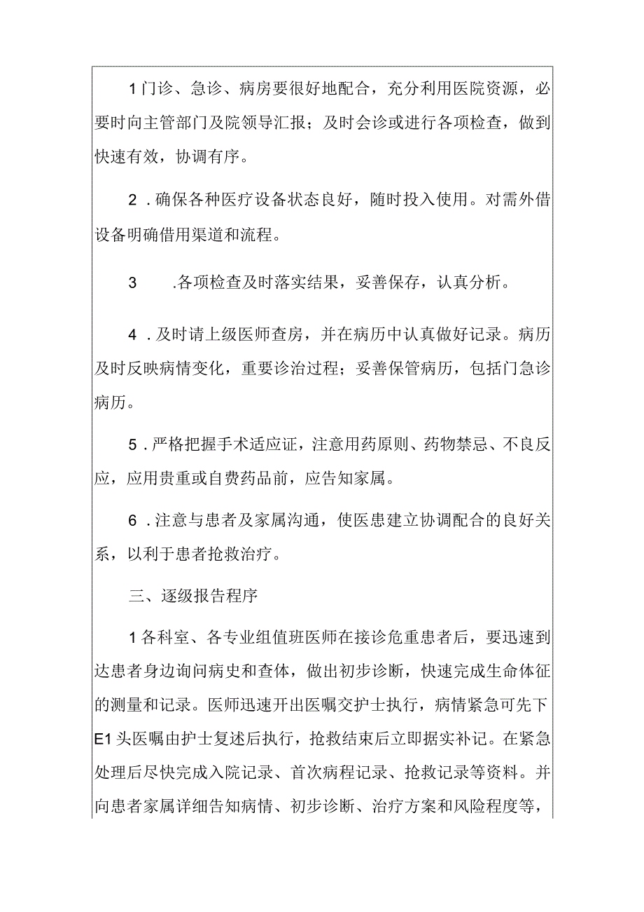 2024医院医疗机构急危重症患者处理应急预案（最新版）.docx_第2页