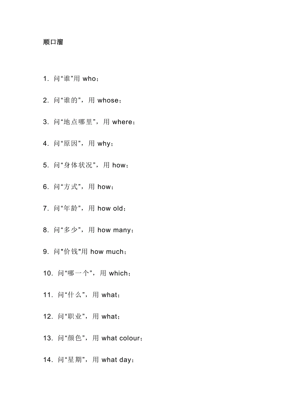 小学英语句型转换顺口溜.docx_第1页