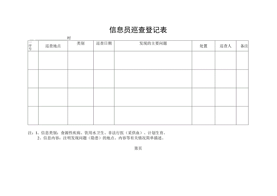 信息员报告登记表.docx_第1页