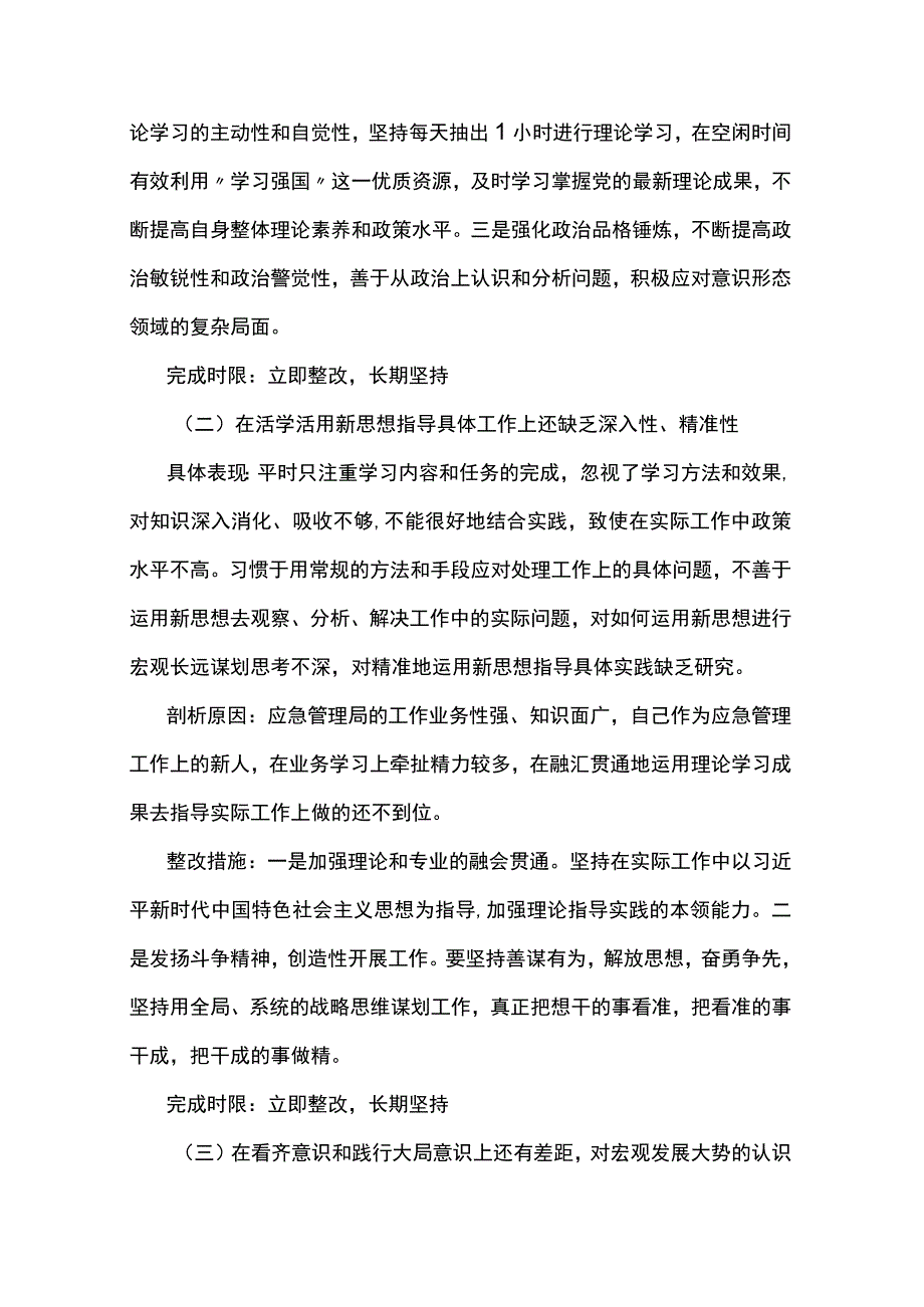 主题教育个人问题清单内容 主题教育个人问题查摆10篇.docx_第2页