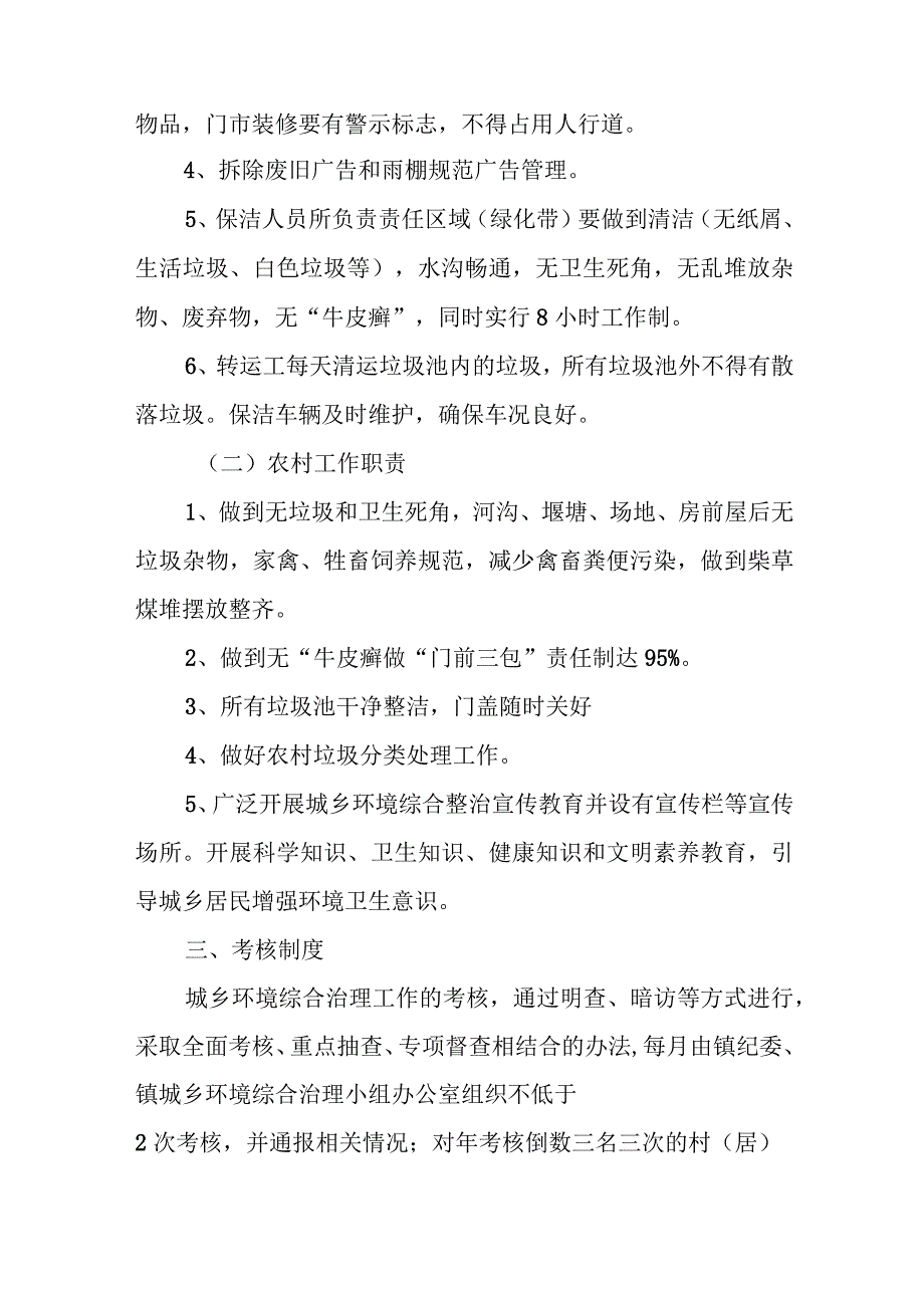 XX镇城乡环境综合治理监督考核制度.docx_第2页