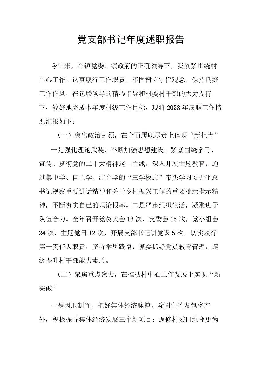 党支部书记年度述职报告.docx_第1页