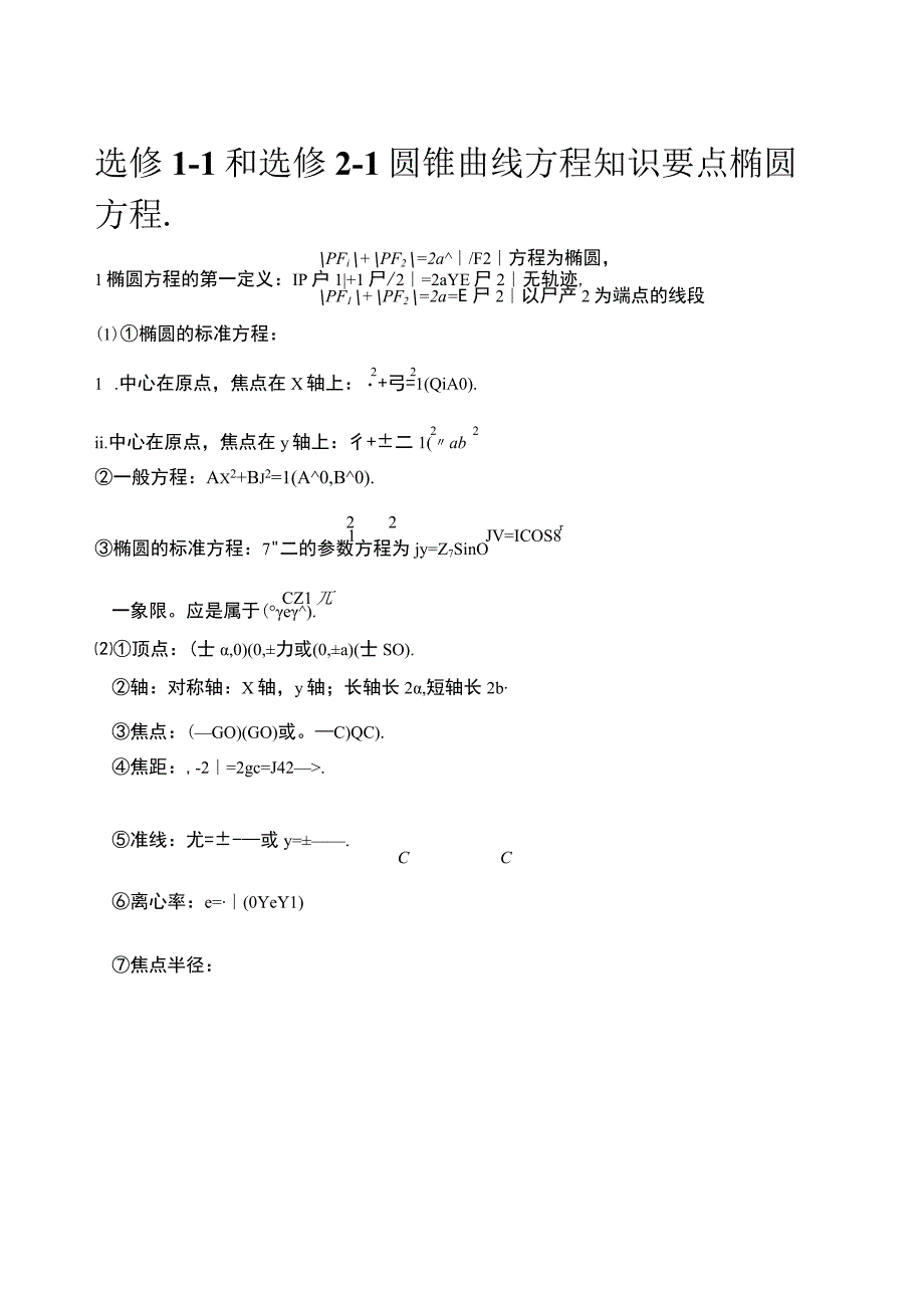 [寒假]圆锥曲线方程知识点总结复习.docx_第1页