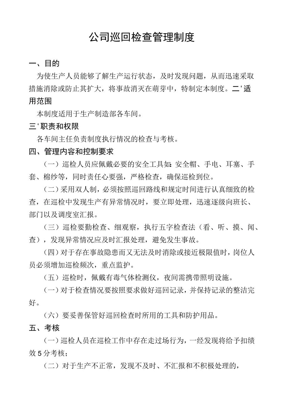 公司巡回检查制度.docx_第1页