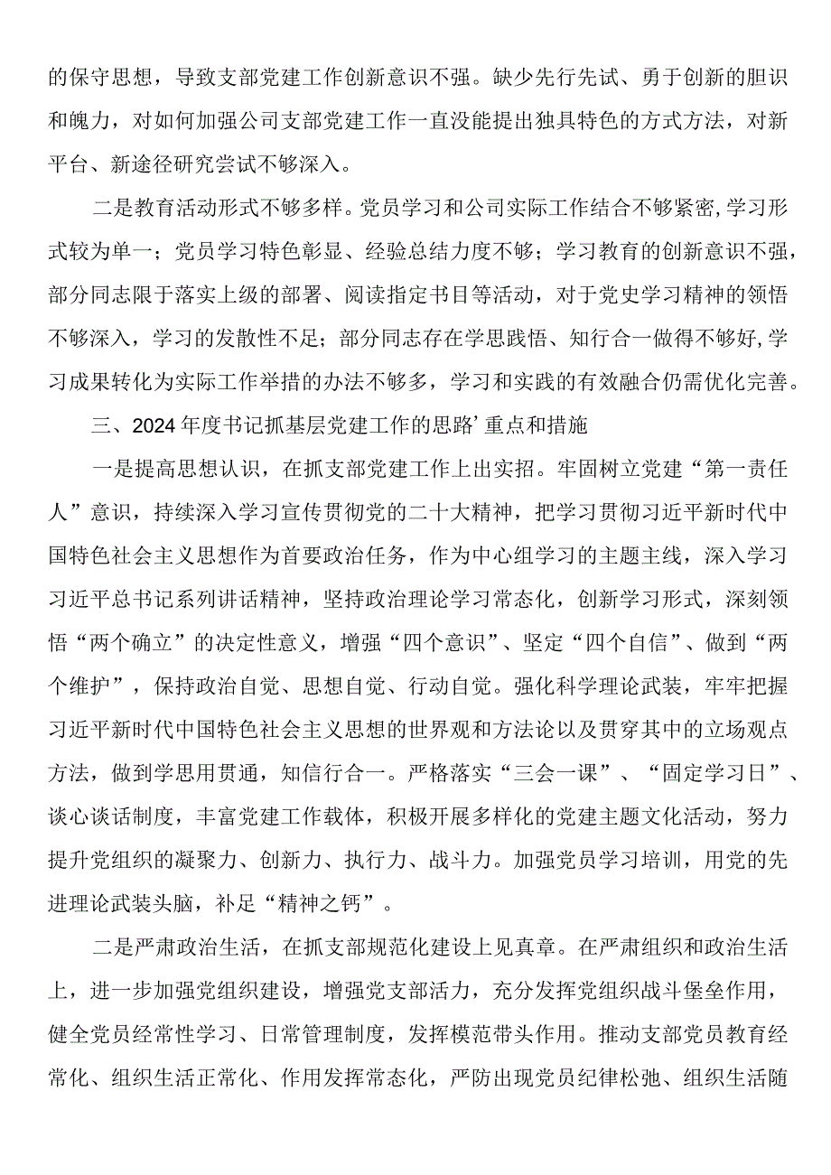 党支部书记抓基层党建工作述职报告.docx_第2页