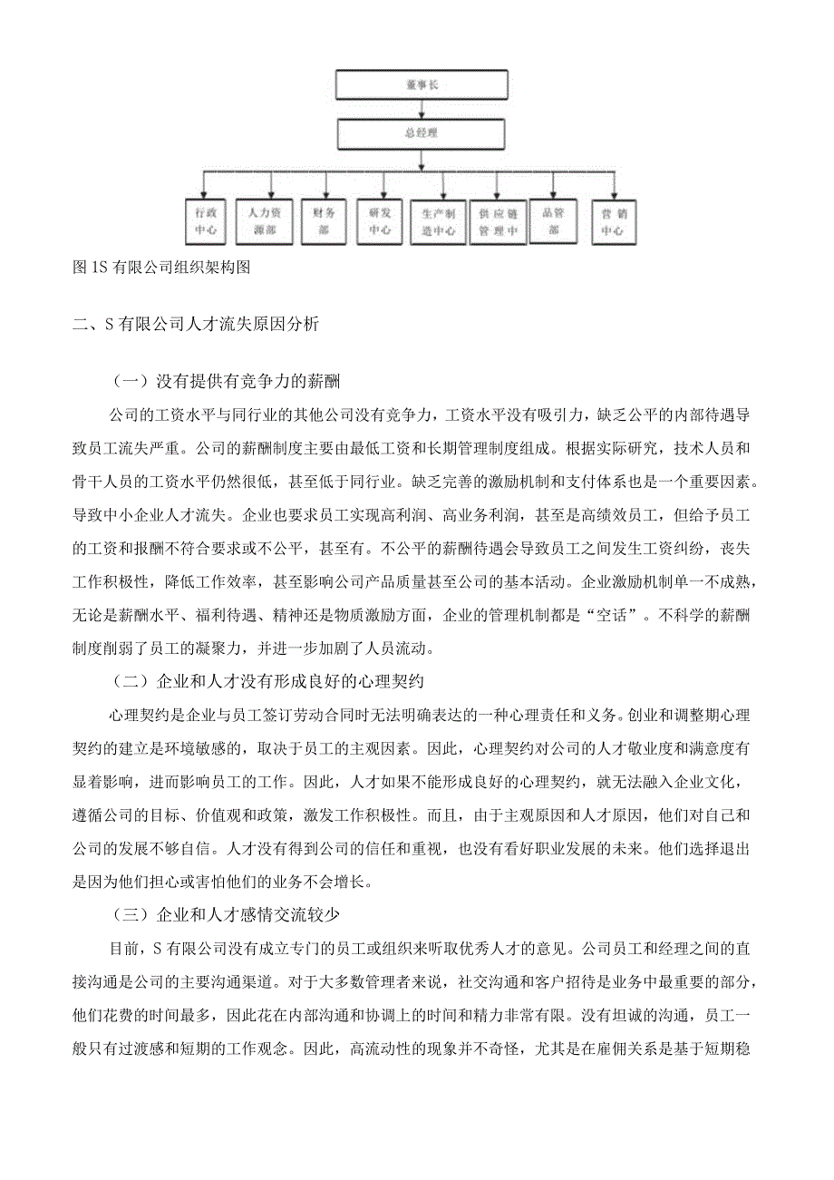 【《S有限公司人才流失问题分析及解决对策（论文）》3000字】.docx_第2页