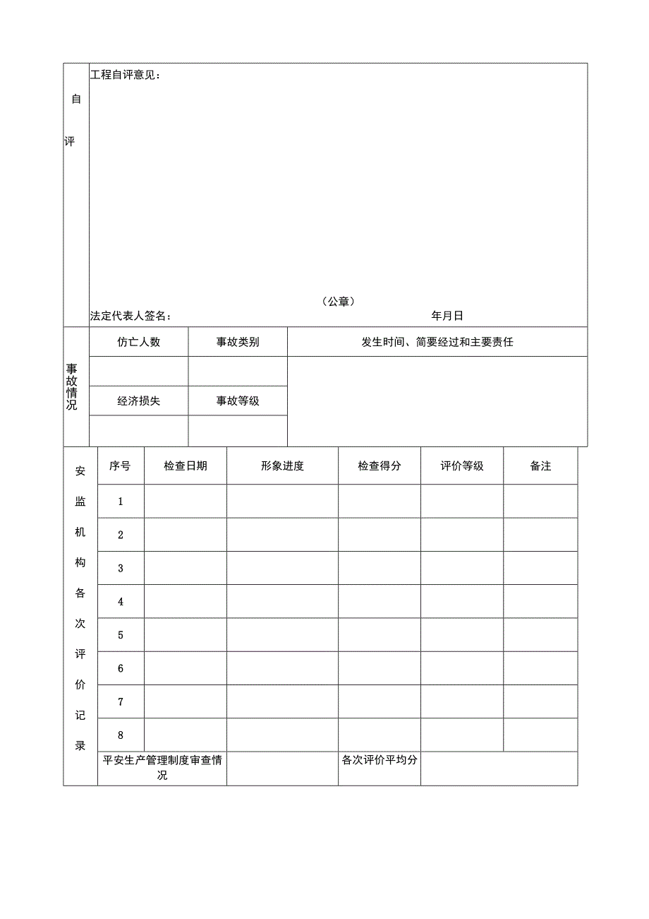 四川省住房和城乡建设厅建设工程项目施工安全评价书及建设工程项目施工安全评价表.docx_第2页