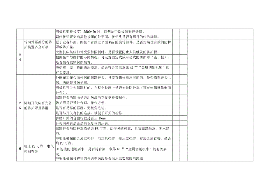 冲、剪、压机械安全检查表 (2).docx_第2页