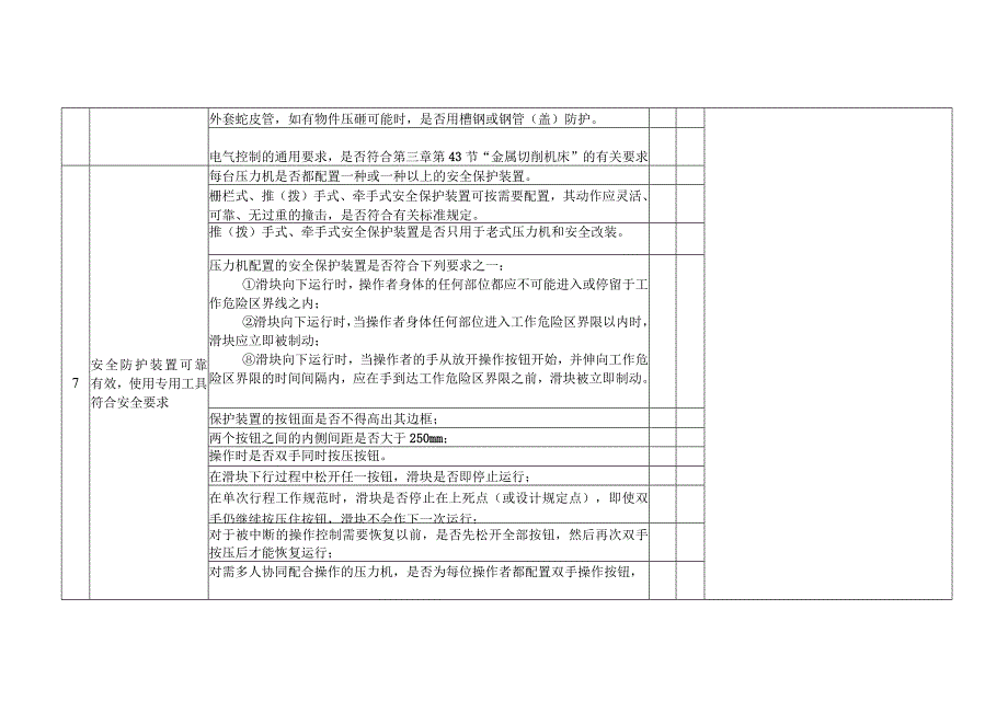 冲、剪、压机械安全检查表 (2).docx_第3页