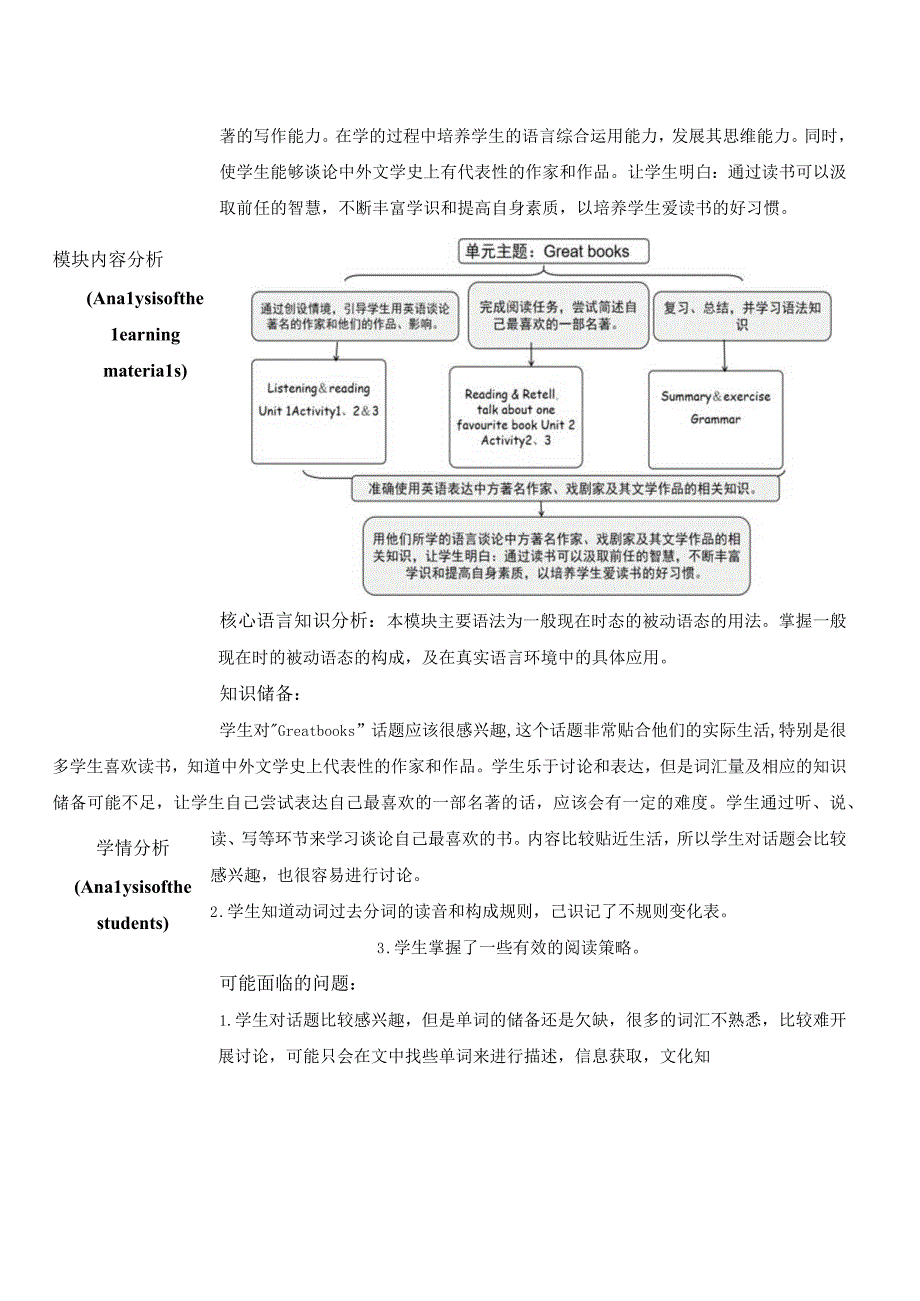 外研版九年级上册 Module 7 Great books U1大单元教学设计.docx_第2页