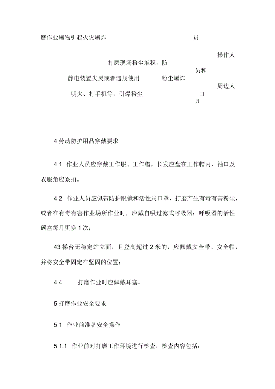 打磨作业岗位安全操作规程及危险源辨识.docx_第3页