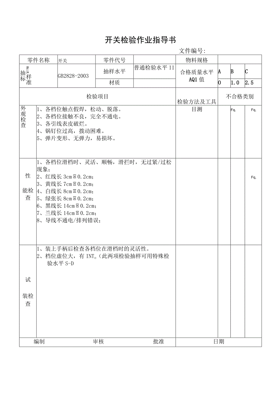 开关检验作业指导书.docx_第1页