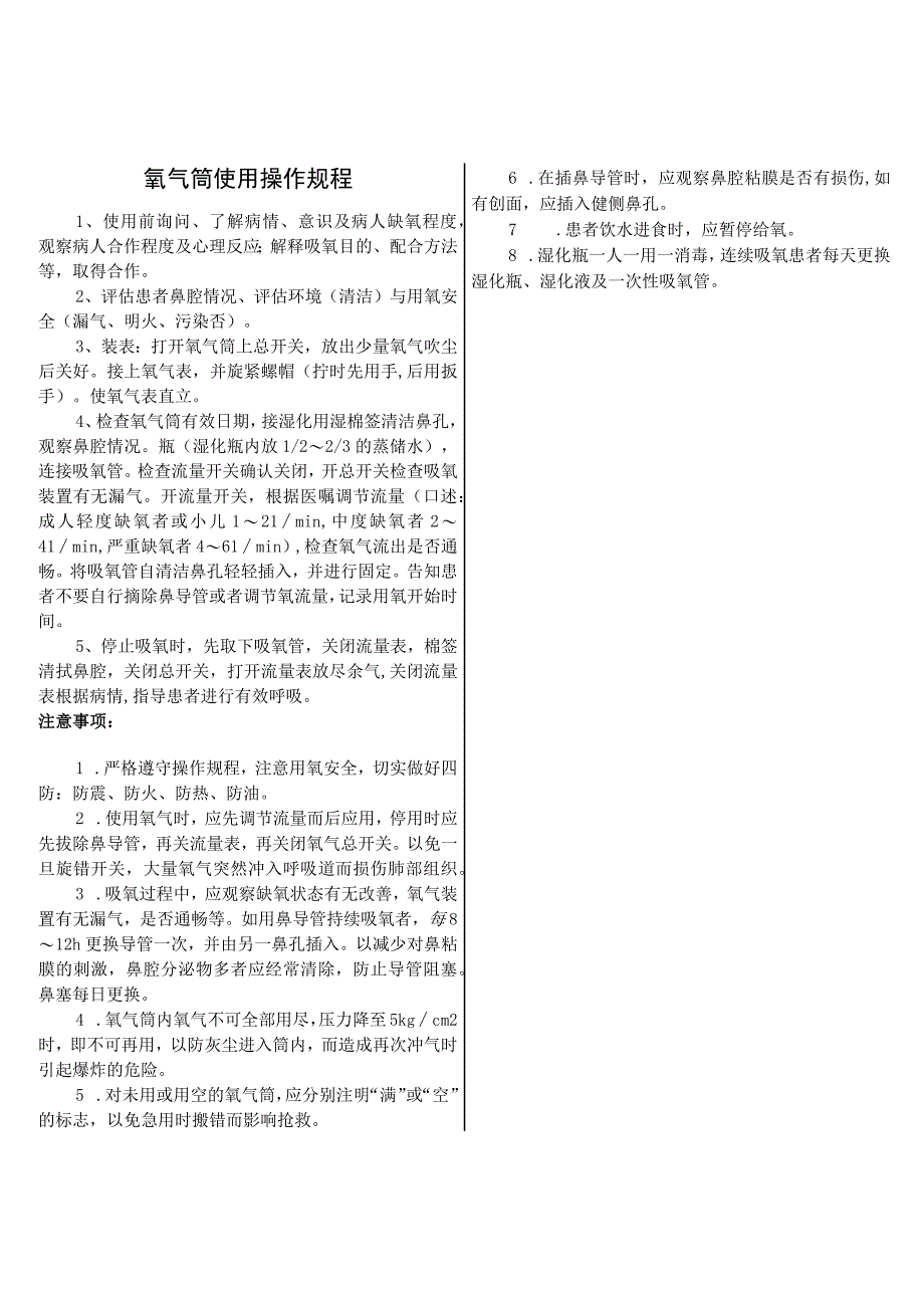 氧气筒使用制作规范.docx_第1页