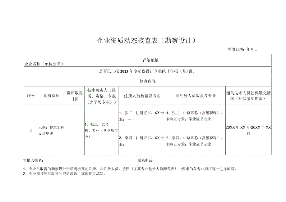 资质动态核查材料清单及相应材料模板.docx_第3页