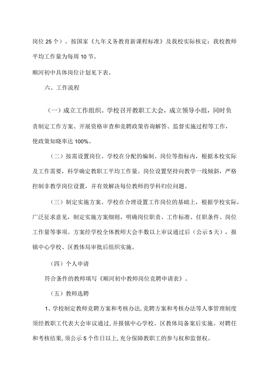 裕安区顺河初中“县管校聘”工作实施方案.docx_第2页