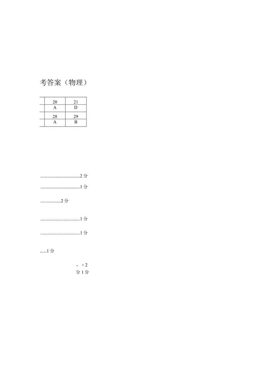 广东省深圳市福田区九年级4月教学质量检测理化试题（图片版）.docx_第1页