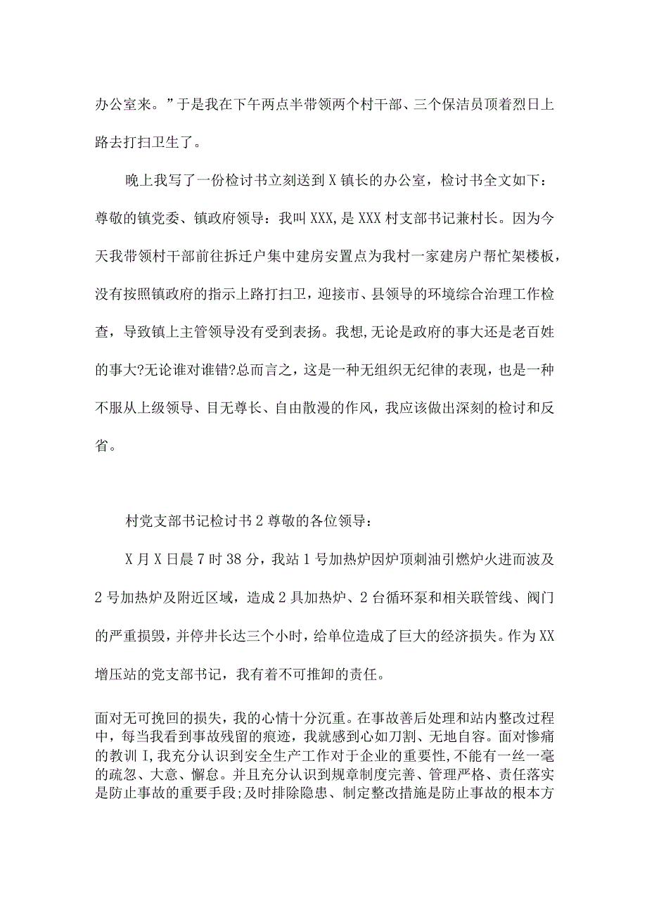 村党支部书记检讨书.docx_第2页