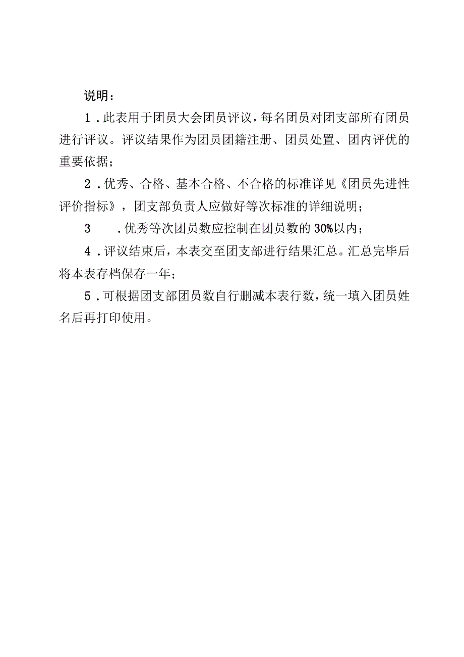 团员年度教育评议民主测评表参考学院团支部测评时间年月日.docx_第3页