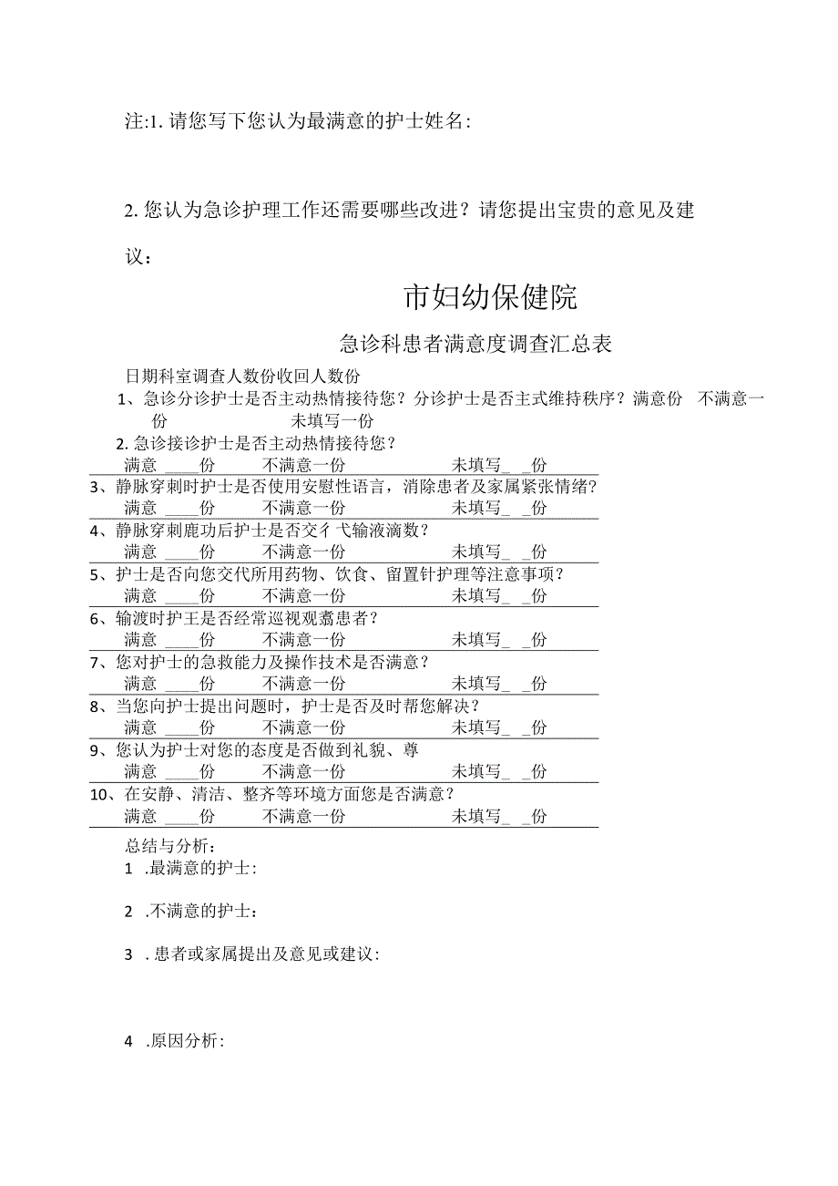 急诊门诊患者满意度调查表.docx_第2页