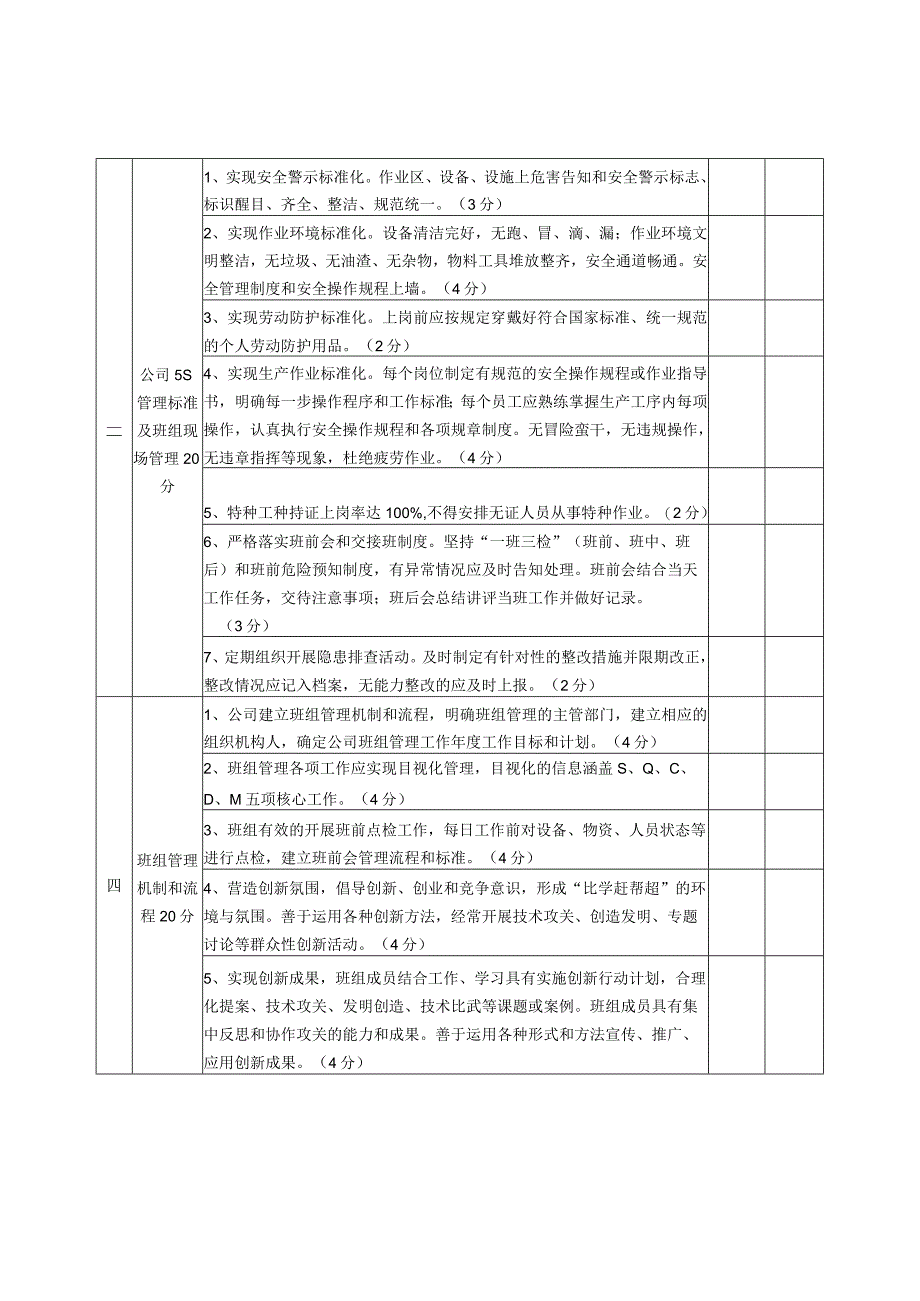 河北省优秀企业班组自评表.docx_第2页