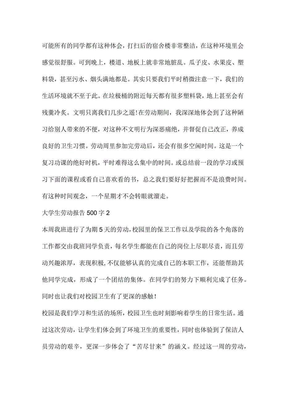 大学生劳动报告500字六篇.docx_第3页