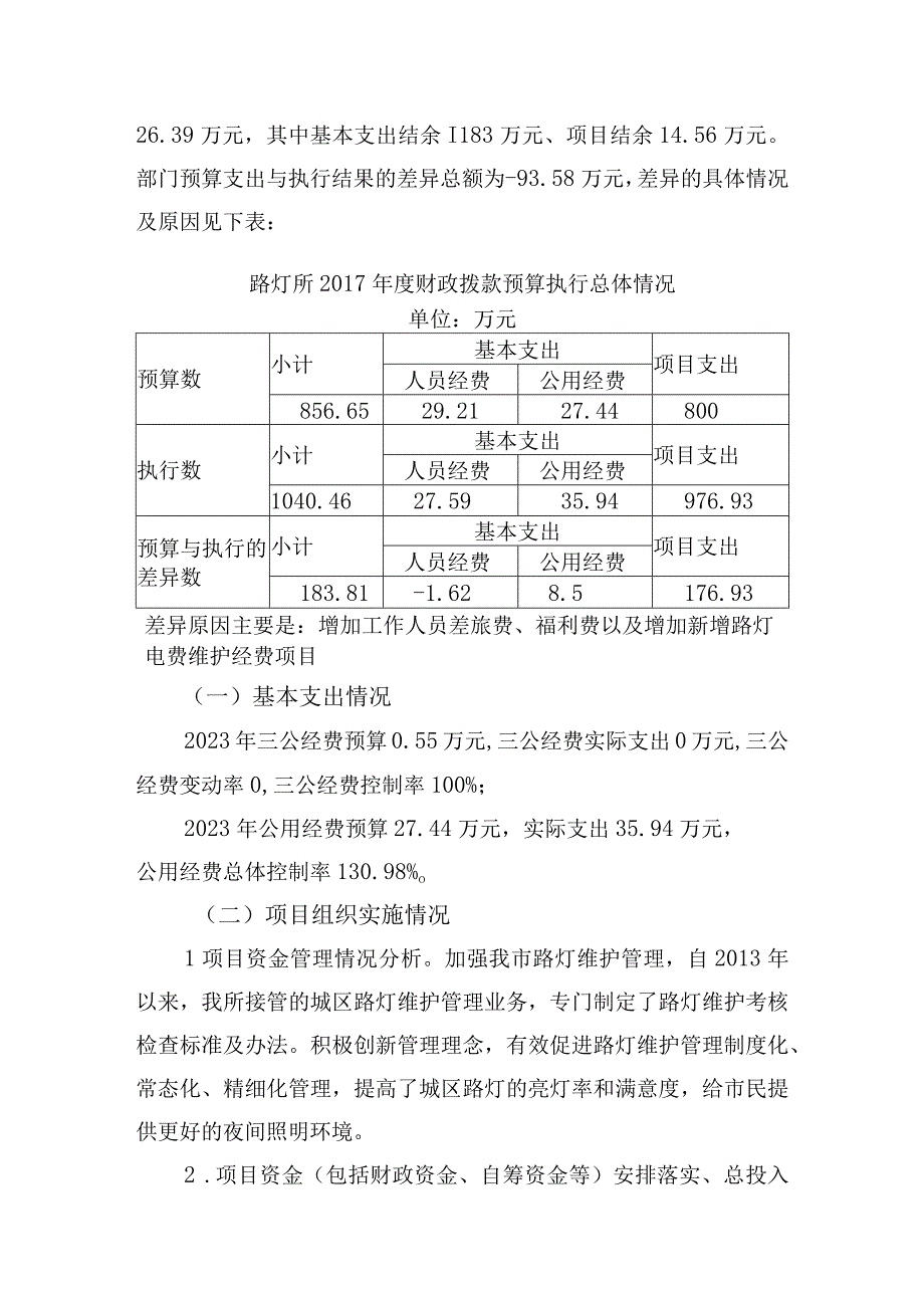 瑞金市路灯管理所2020年度部门整体支出绩效自评报告.docx_第3页