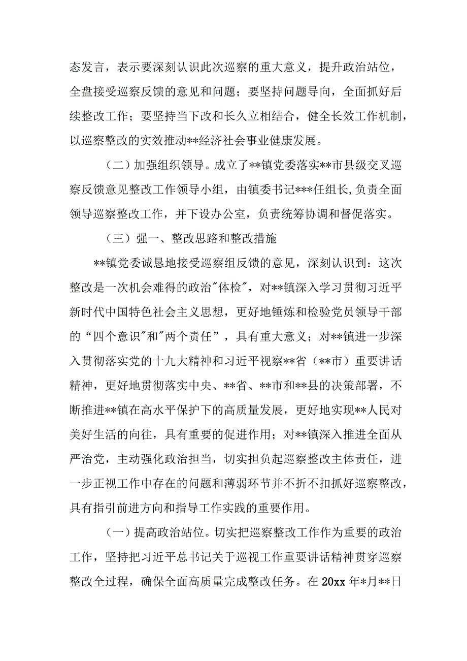 某乡镇党委关于落实巡察整改情况报告.docx_第2页