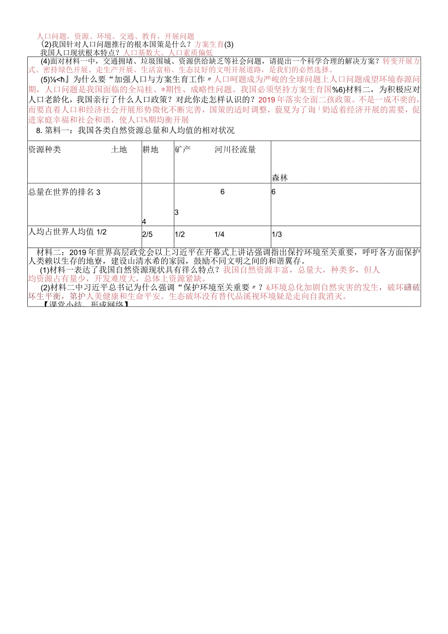 广西南宁市沙井中学学期部编版道德与法治九年级上册 6.1正视发展挑战 学案.docx_第3页